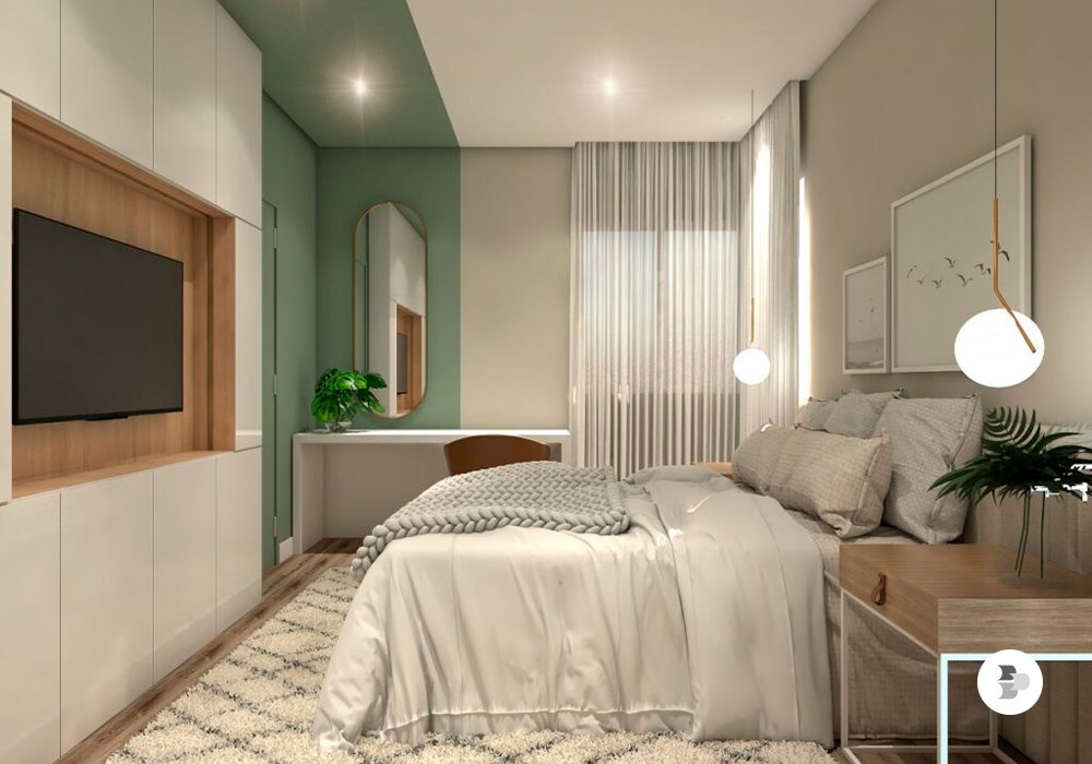 Ambiente renovado com pintura
